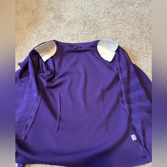 MING WANG Women's Cardigan Sweater Purple Size XS - Picture 9 of 10